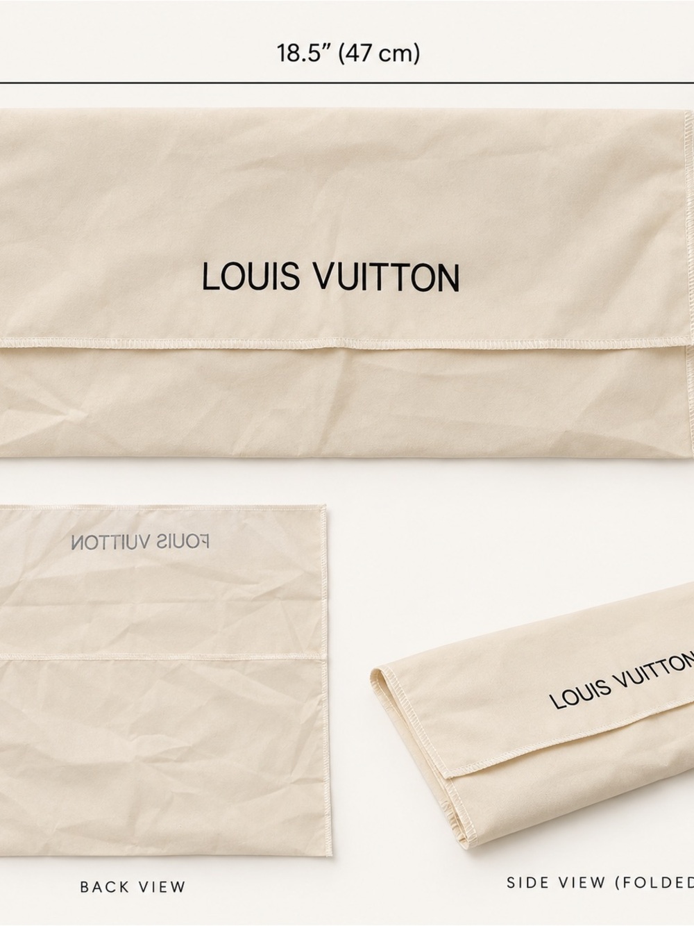 Beige Mini Bag Dust Bag Set